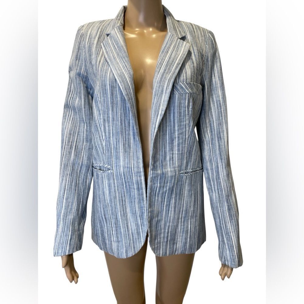 Dalia Striped Blue Women's Blazer size M